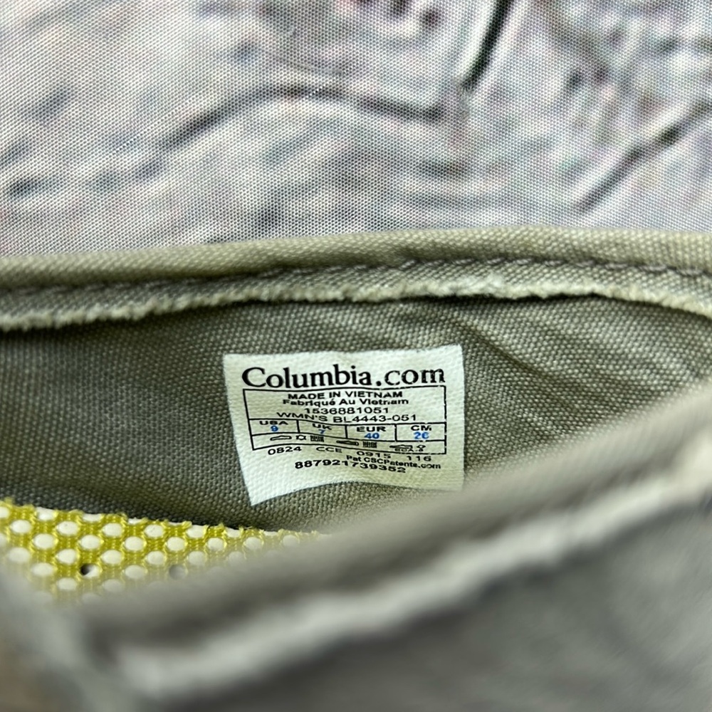 COLUMBIA Gray Suede & Canvas Mary Jane Tech Lite Omni-Grip Hiking Walking Flats - Picture 10 of 17